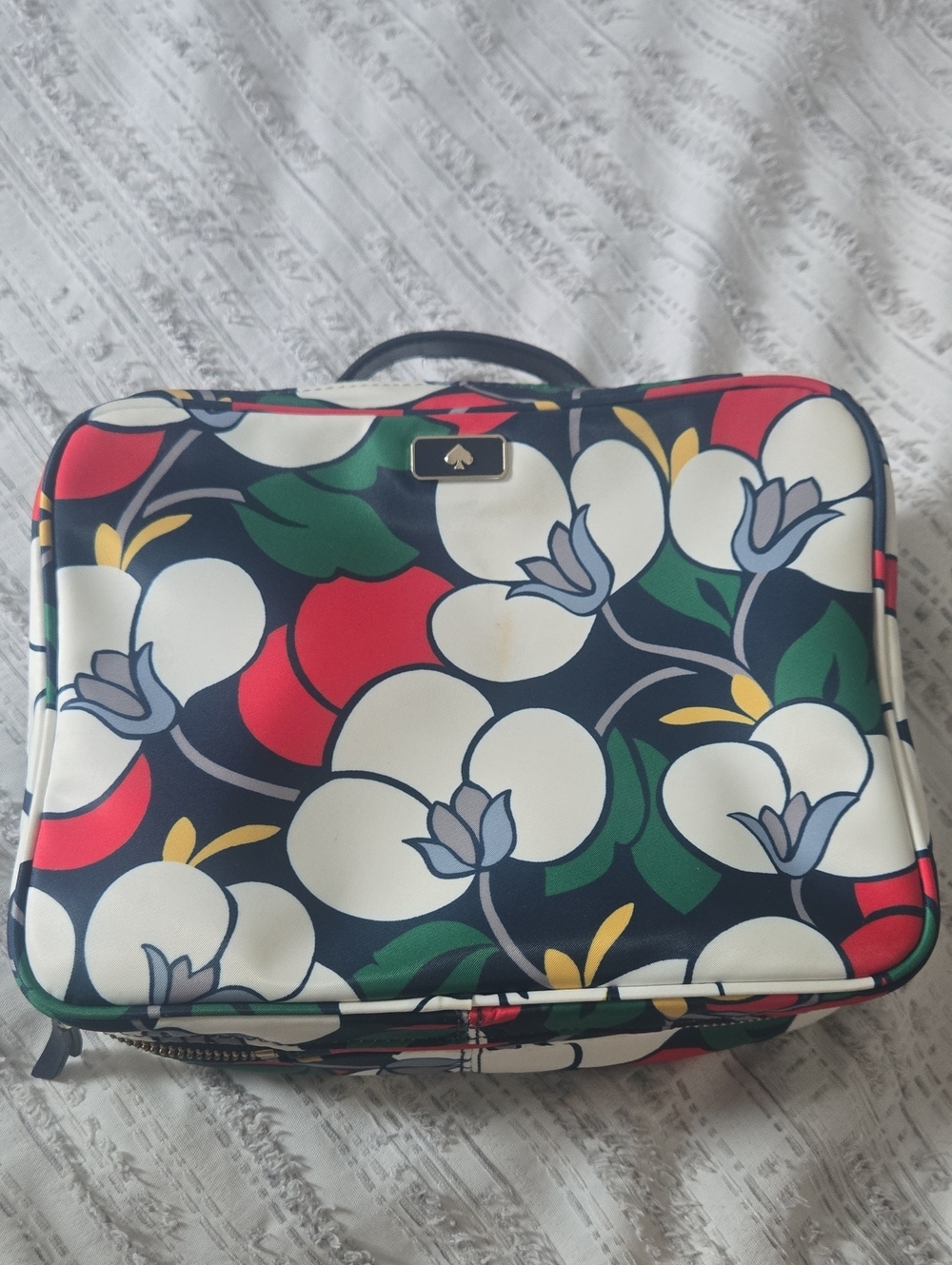 kate spade Navy Multi Floral Cosmetic Train Case